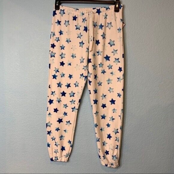NEW Chaser Indigo Blue Stars Lounge Joggers | Large - Picture 2 of 7